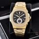 Clone Patek Philippe Nautilus Yellow Gold Diamond Bezel Chronograph Watches (5)_th.jpg